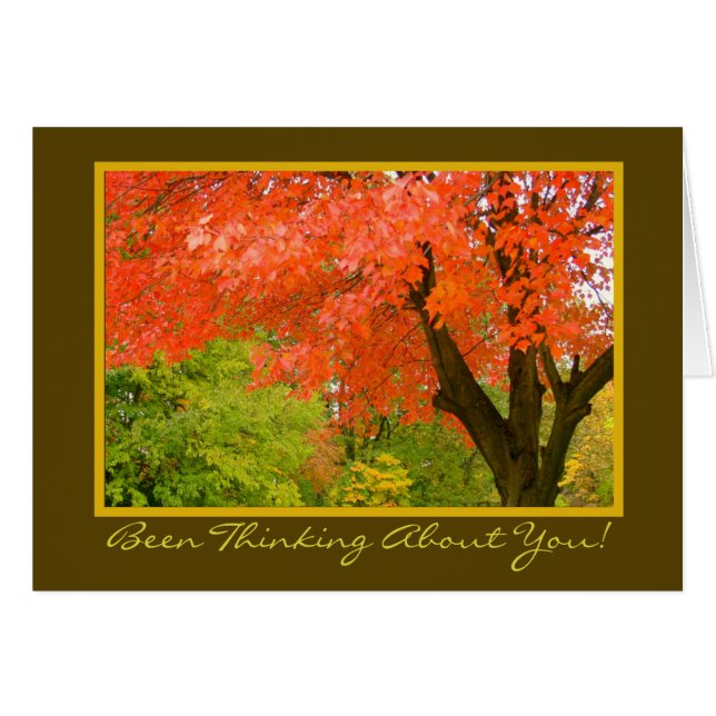 Autumn's Splendour/Thinking Of You/greeting card (Front Horizontal)