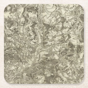 Autun Square Paper Coaster