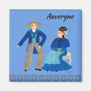 AUVERGNE, France Magnet