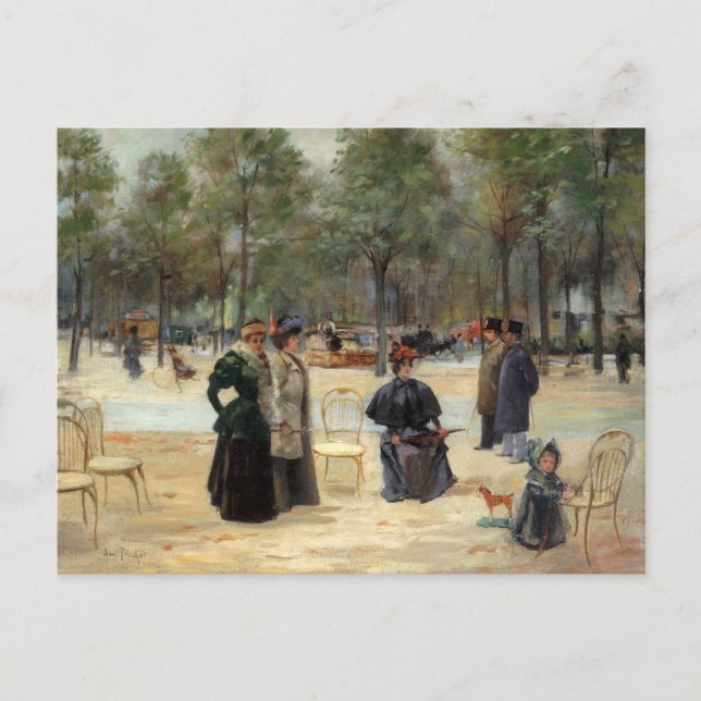 Aux Champs-Élysées | Louis Abel-Truchet Postcard (Front)
