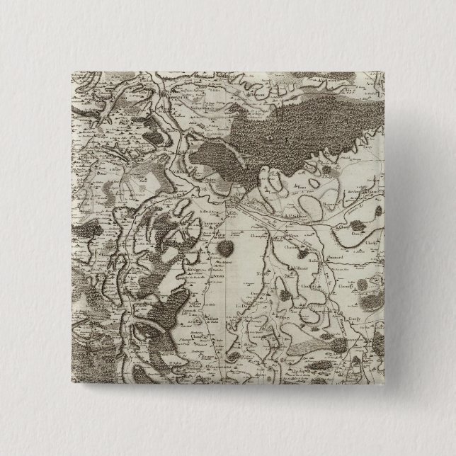 Auxerre 2 Inch Square Button (Front)