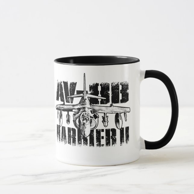 AV-8B Harrier II 11 oz Ringer Mug (Right)