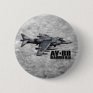 AV-8B Harrier II 2 Inch Round Button