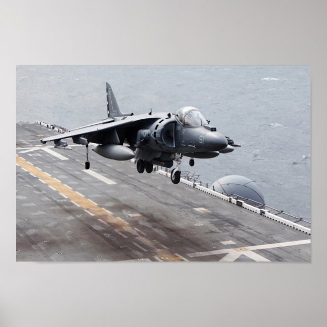 AV-8B Harrier II Aircraft Poster (Front)