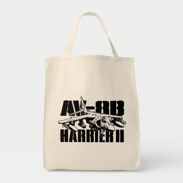 AV-8B Harrier II Grocery Tote Bag (Front)