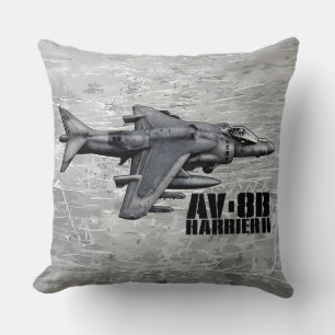 AV-8B Harrier II Throw Pillow
