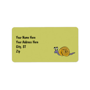 AV- Funny Snail Address Labels