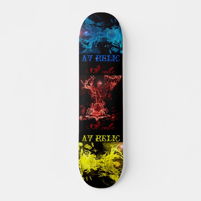 AV RELIC SK8 DECK Phoenix Element Skateboard (Front)