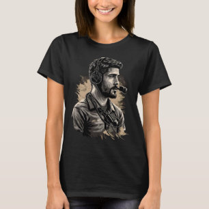 AV Technician Audio Visual Tech Headphone Sound En T-Shirt
