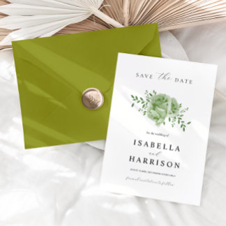 AVA Cactus Floral Succulent Desert Save the Date Invitation