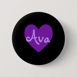 Ava in Purple 2 Inch Round Button