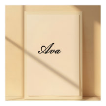 Ava Minimalist Name Typography Poster
