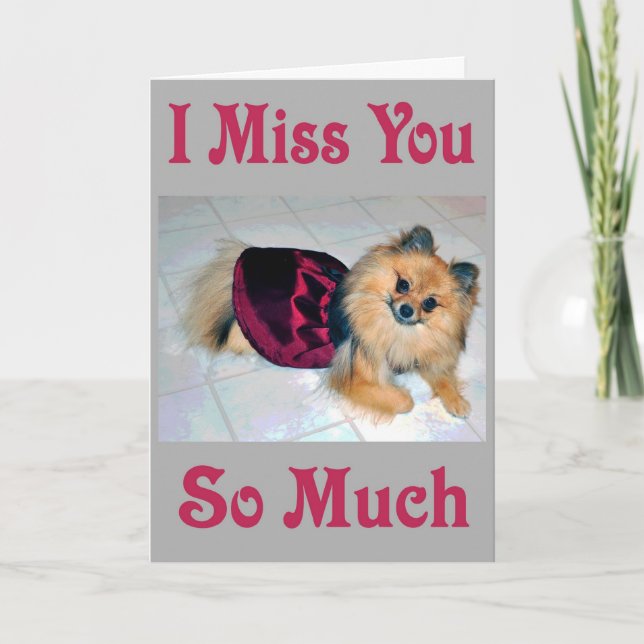 ava miss you card (Front)