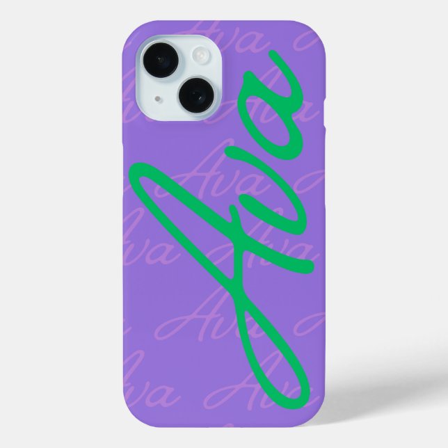 Ava Repeating Name Pattern  Case-Mate iPhone Case (Back)