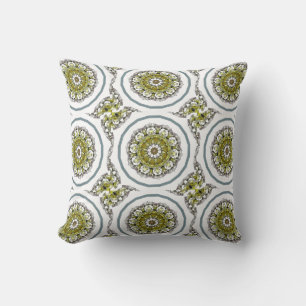 Avacado Retro - Mandala Joy Designer Pillows