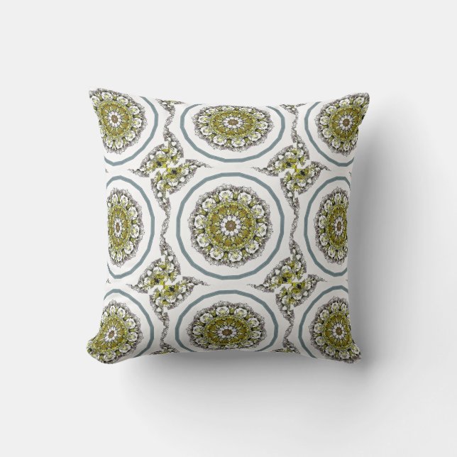 Avacado Retro - Mandala Joy Designer Pillows (Front)