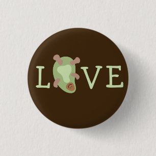AvacadoLOVE brown 1 Inch Round Button