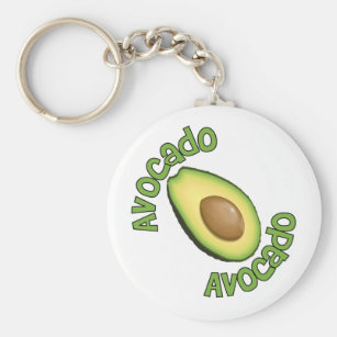 Avocado Keto Friendly or Vegan Handmade Wristlet Keychain