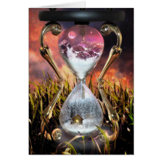 Avalance - (carte de voeux d'art)