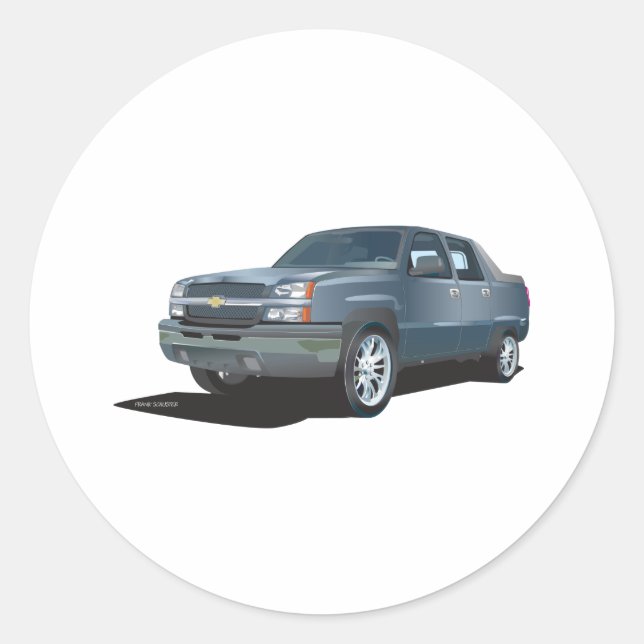 Avalanche Classic Round Sticker (Front)