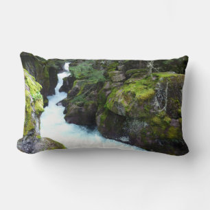 Avalanche Gorge I at Glacier National Park Lumbar Pillow