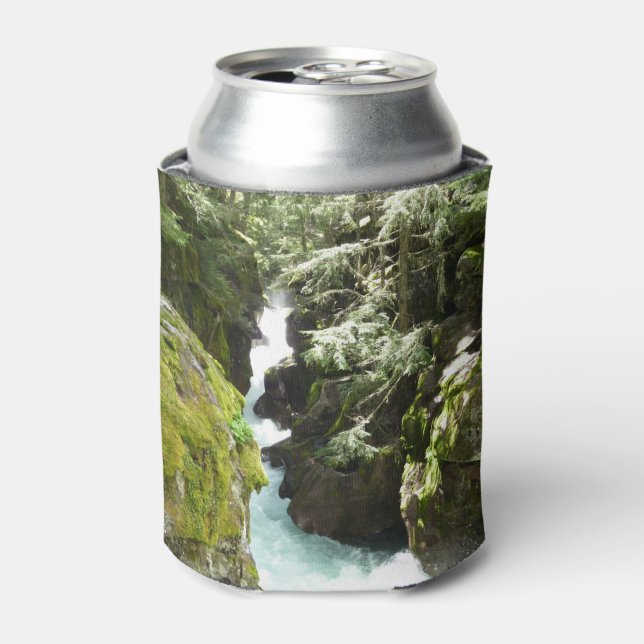 Avalanche Gorge II at Glacier National Park Can Cooler (Can Front)