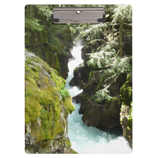 Avalanche Gorge II at Glacier National Park Clipboard (Front)