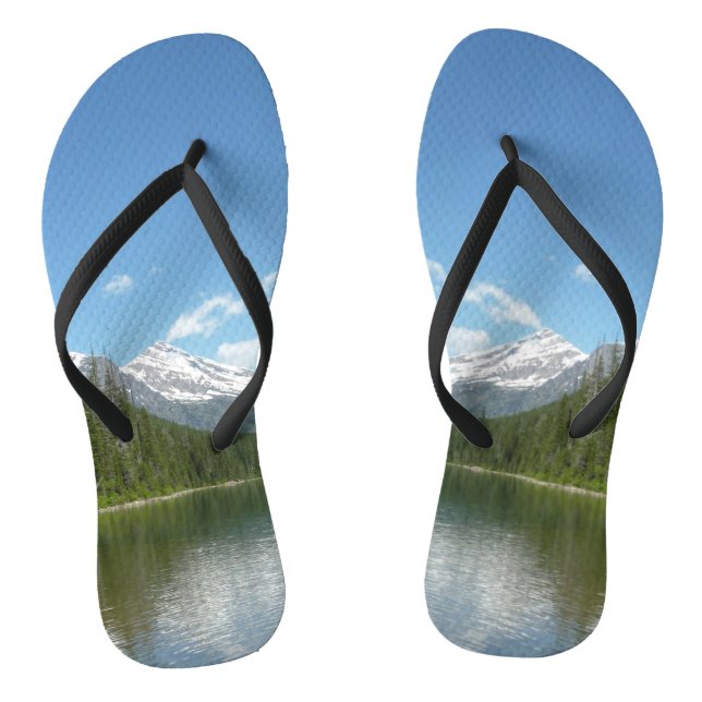 Avalanche Lake I in Glacier National Park Flip Flops (Footbed)