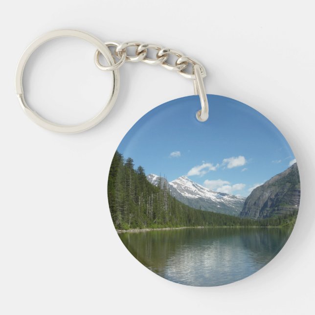Avalanche Lake I in Glacier National Park Keychain (Front)