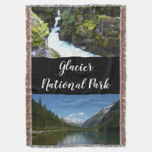 Avalanche Lake I in Glacier National Park Throw Blanket