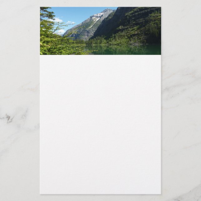 Avalanche Lake II in Glacier National Park Stationery (Front)