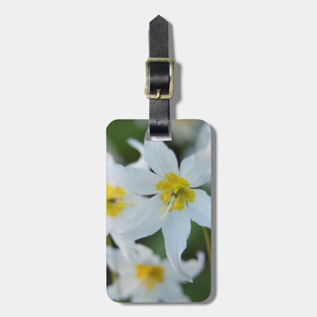 Avalanche Lilies at Paradise Park Luggage Tag (Front Vertical)