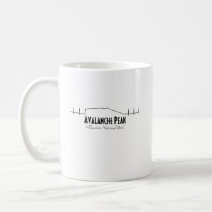 Avalanche Peak, Yellowstone Heartbeat.  Coffee Mug