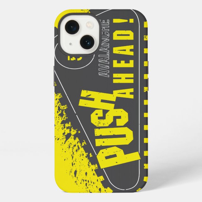 Avalanche Push Ahead! iPhone Case (Back)