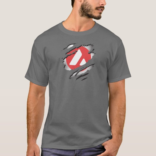 Avalanche Torn Image w/ Logo Reveal Underneath T-Shirt (Front)
