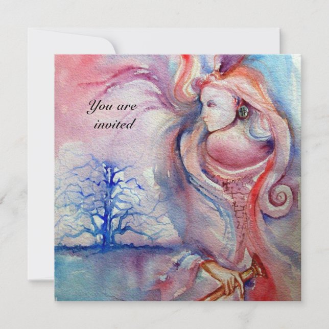 AVALON 2, gem red parchment Invitation (Front)