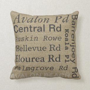 Avalon Beach Throw Pillow