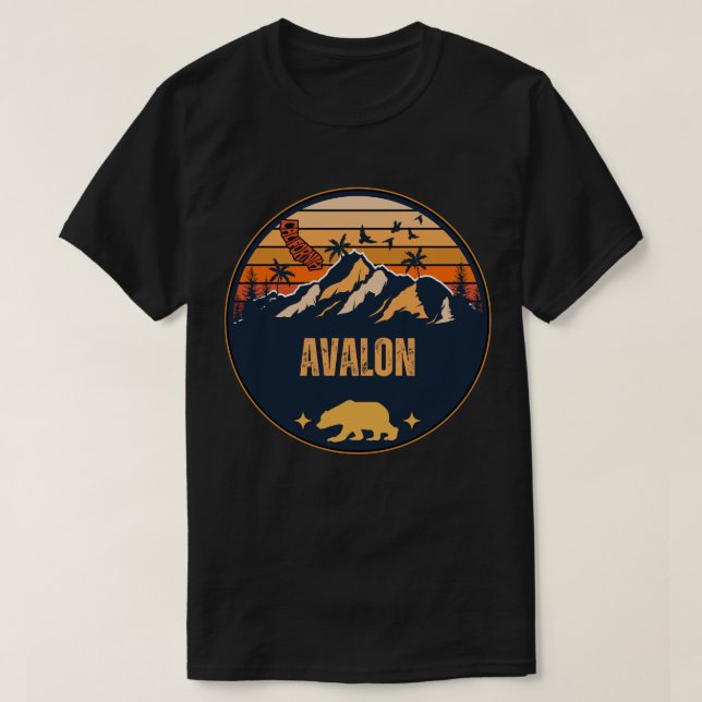 Avalon, California T-Shirt (Design Front)