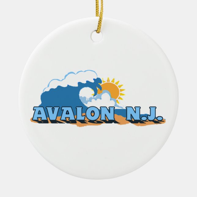 Avalon. Ceramic Ornament (Front)