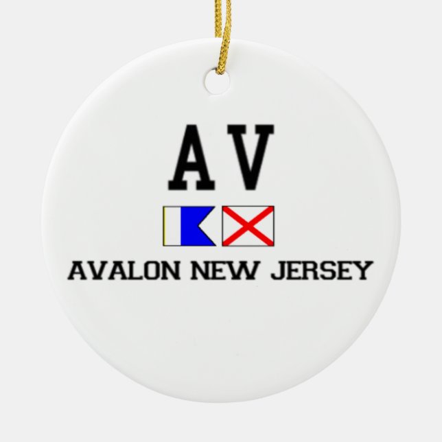 Avalon. Ceramic Ornament (Front)