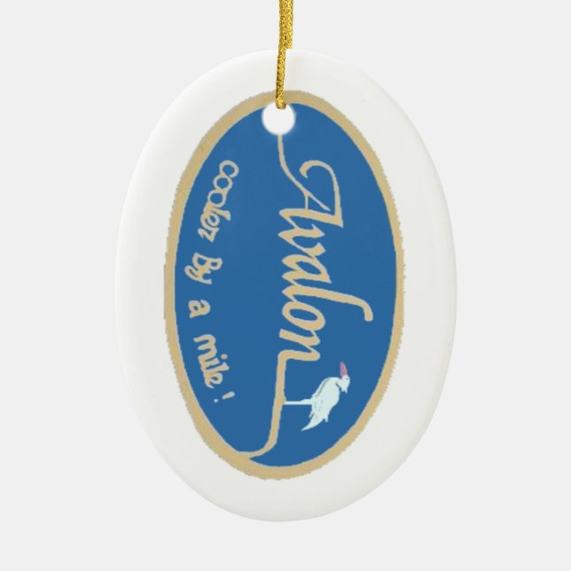 Avalon. Ceramic Ornament (Front)