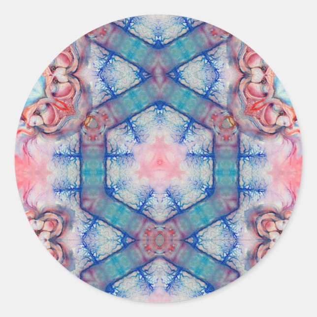 AVALON Lady Of The Lake,Magic Reflections of Water Classic Round Sticker (Front)