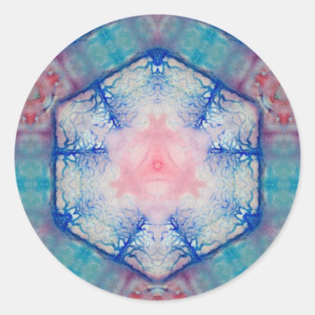 AVALON Lady Of The Lake,Magic Reflections of Water Classic Round Sticker (Front)