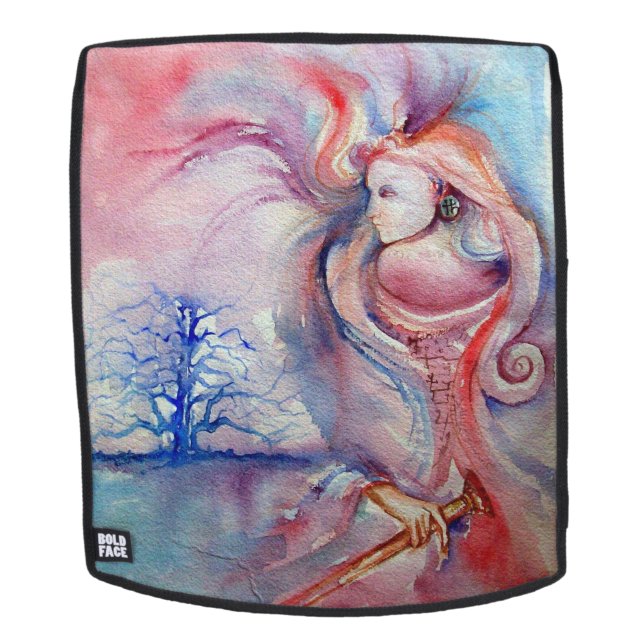 AVALON / Magic and Mystery ,Pink Blue Fantasy Backpack (Removable Face)