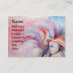 AVALON / Magic and Mystery Pink Blue Fantasy Business Card