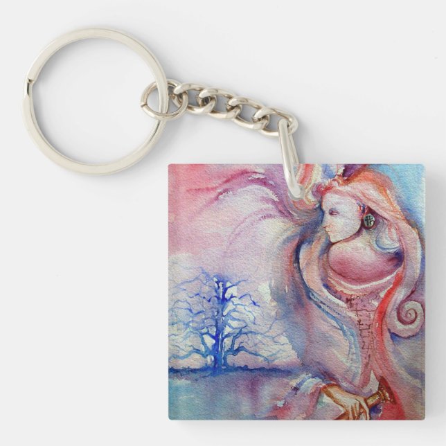 AVALON Magic and Mystery Pink Blue Fantasy Keychain (Front)