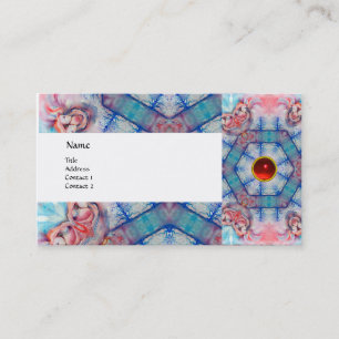 AVALON PSYCHEDELIC ,pink gem ruby eggshell Business Card