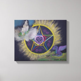 Avalon Rising pastel drawing Canvas Print