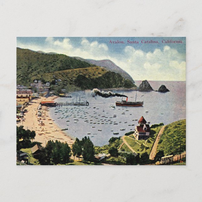 Avalon, Santa Catalina, California Vintage Postcard (Front)