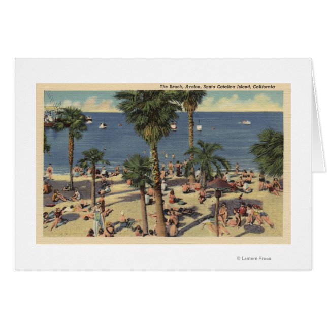 Avalon View of Beach w/ Sunbathers (Front Horizontal)